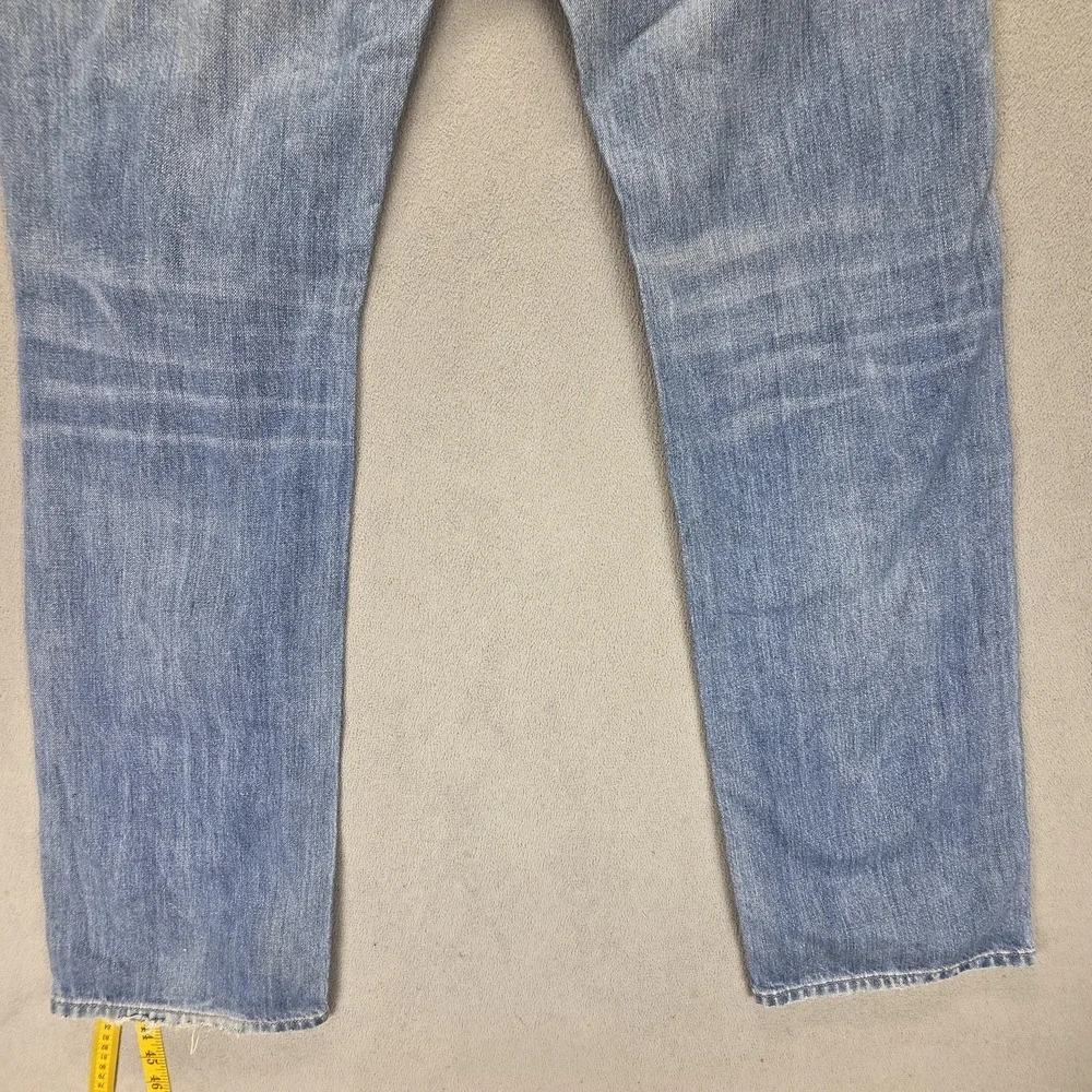 Diesel Jeans Mens 32x34 Blue Larkee Regular Straight Button Fly Made Italy 008XR